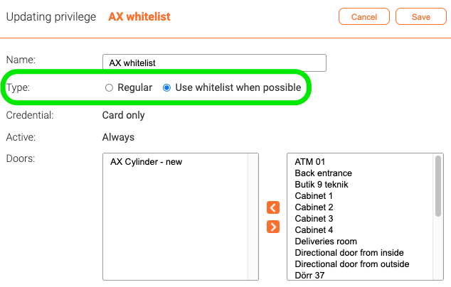 Use whitelist when possible